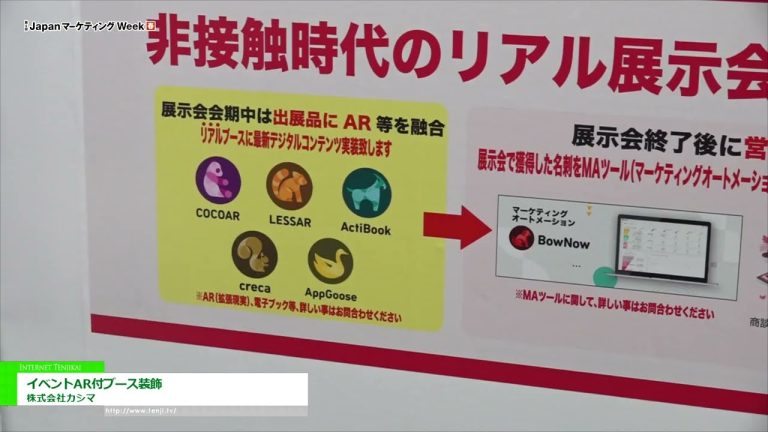 [日本營銷週[春季] 2022] 帶活動 AR 的展位裝飾 - 鹿島株式會社